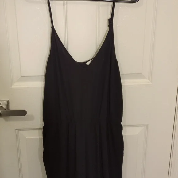 H&M Black jumpsuit pants romper large size 12 - Picture 2 of 7